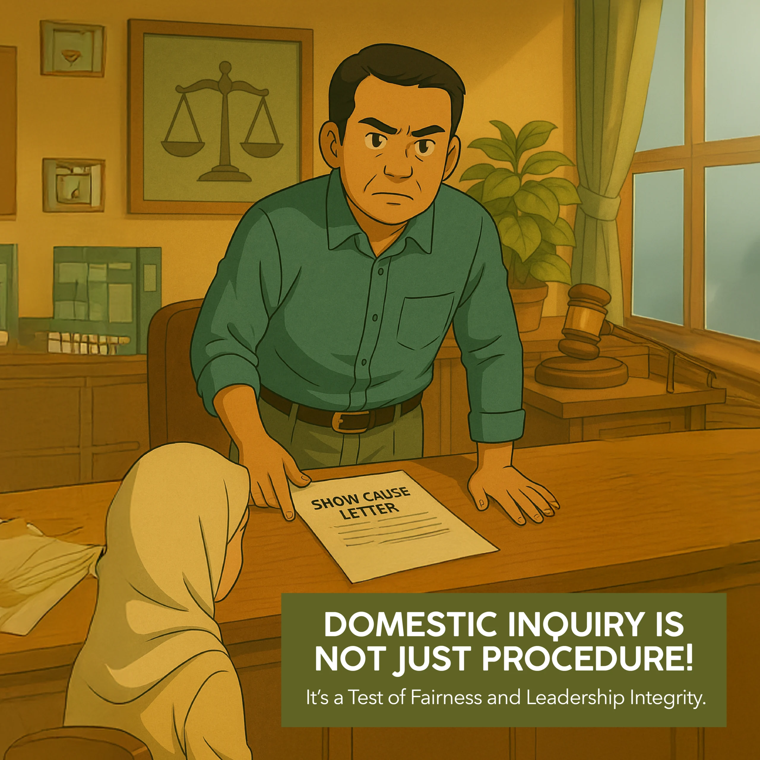 domestic inquiry Malaysia, HR misconduct process, employee discipline procedure, natural justice workplace, misconduct investigation, domestic inquiry steps, prosecution in DI