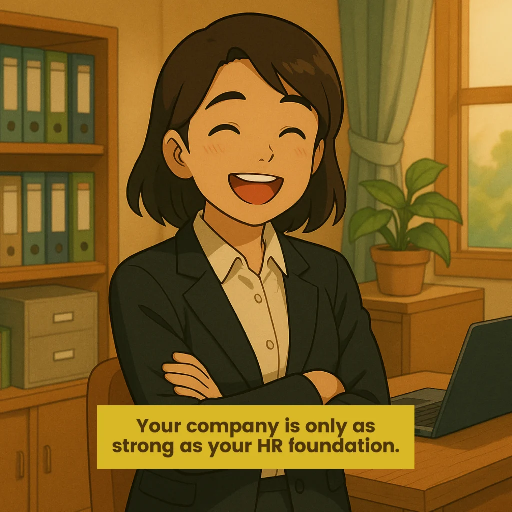 Confident woman representing a strong HR foundation in the workplace